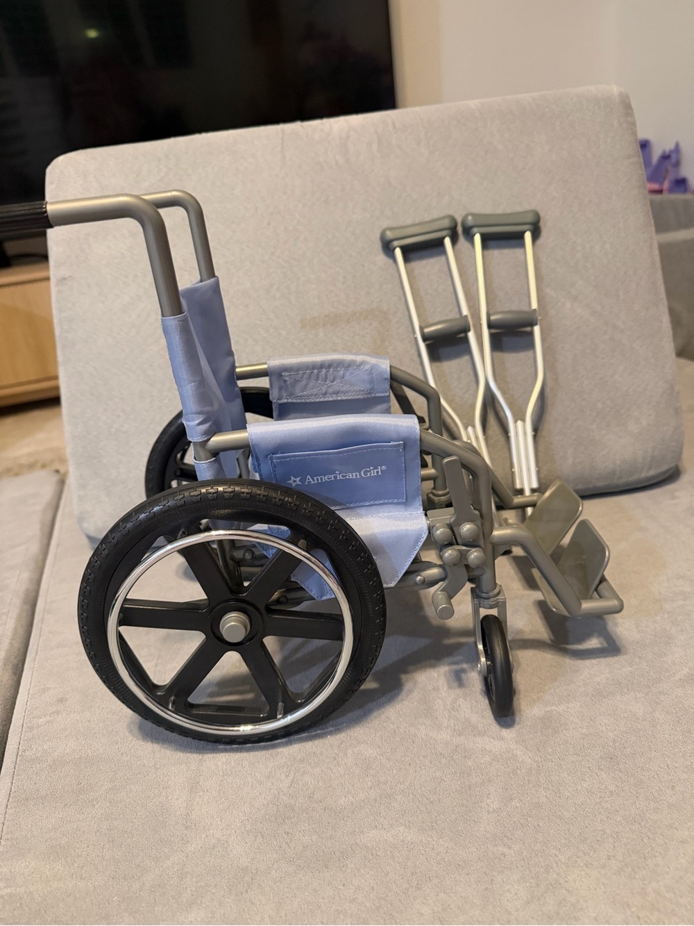 American Girl Wheelchair and Crutches Bundle
